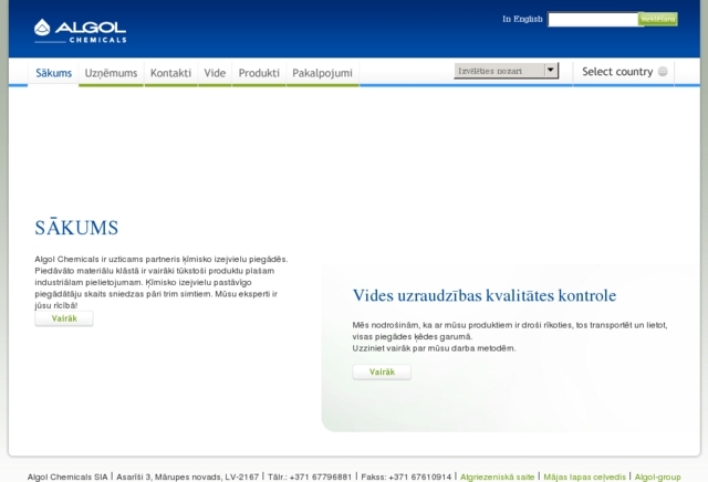 Algol Chemicals, SIA